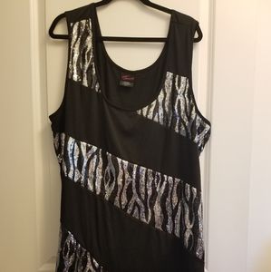 Sequin striped tank too